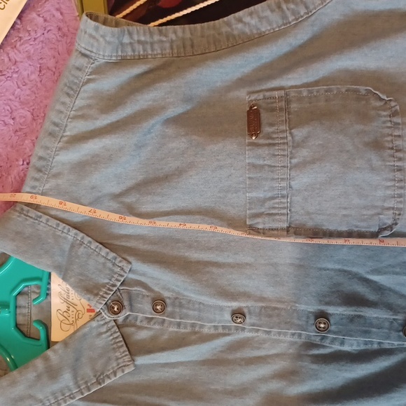 5 For $ 20 Sleeveless button down crop jean shirt blouse - Picture 11 of 15